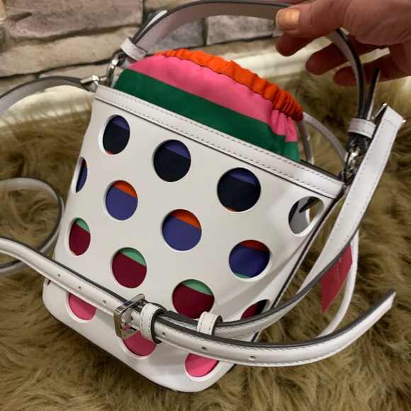 Authentic Kate spade leather drawstring Crosby😘 - Picture 10 of 14